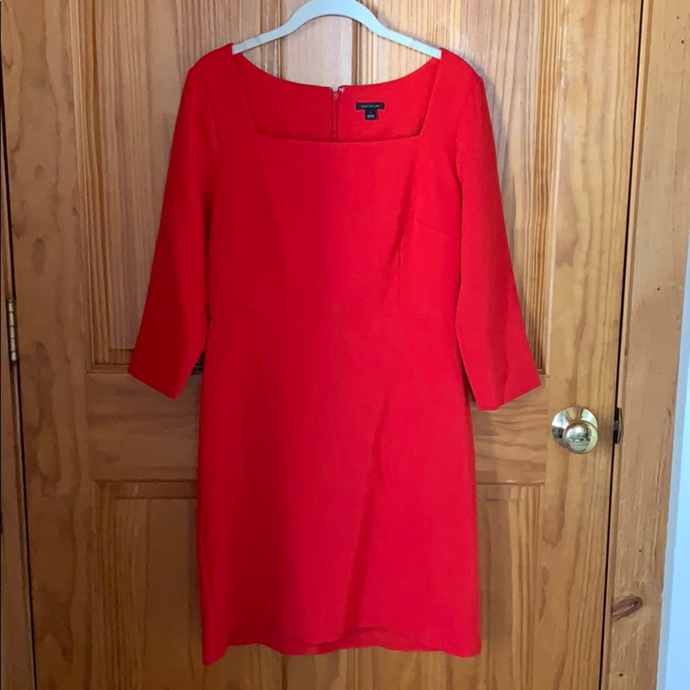 Ann Taylor red dress